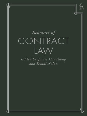 cover image of Scholars of Contract Law